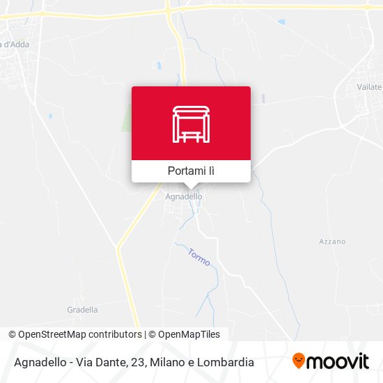 Mappa Agnadello - Via Dante, 23