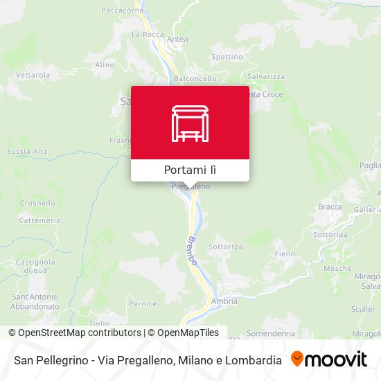 Mappa San Pellegrino - Via Pregalleno