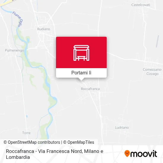 Mappa Roccafranca - Via Francesca Nord