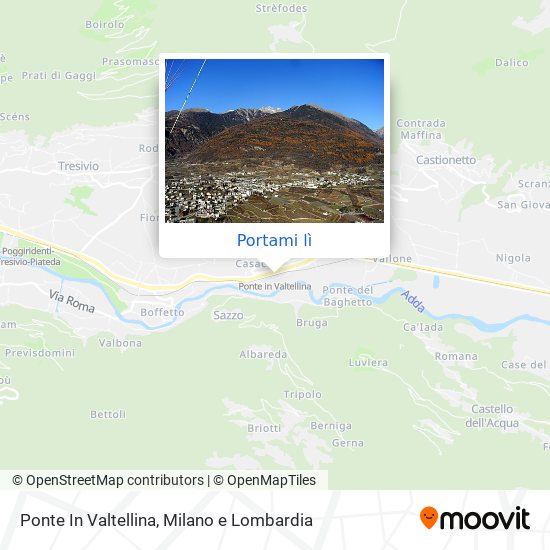 Mappa Ponte In Valtellina
