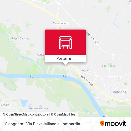 Mappa Cicognara - Via Piave