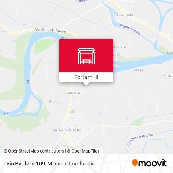 Mappa Via Bardelle 109