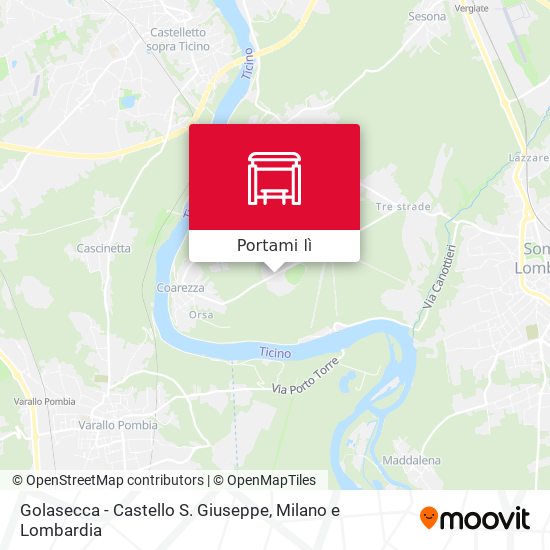 Mappa Golasecca - Castello S. Giuseppe