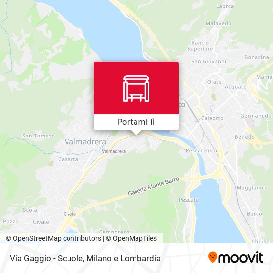 Mappa Via Gaggio - Scuole