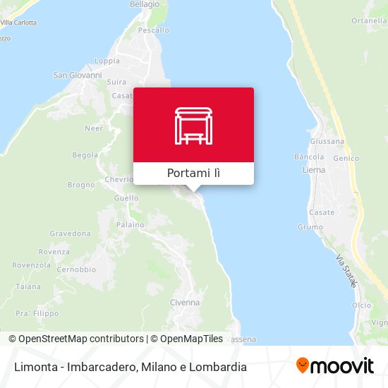 Mappa Limonta - Imbarcadero