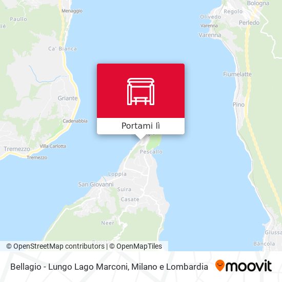 Mappa Bellagio - Lungo Lago Marconi