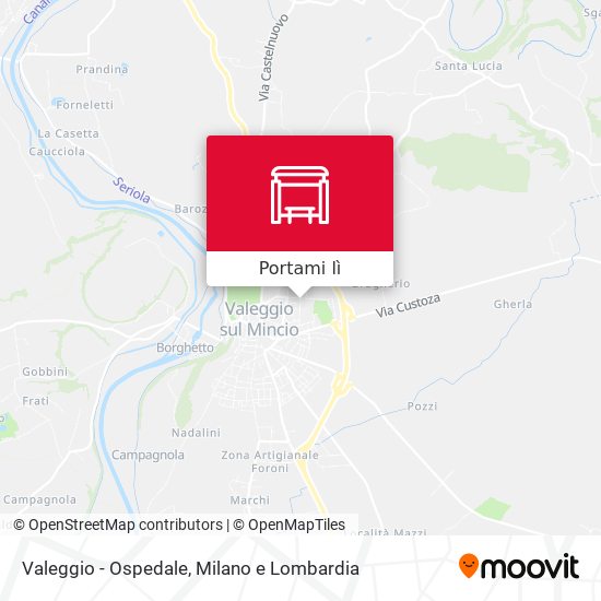 Mappa Valeggio - Ospedale