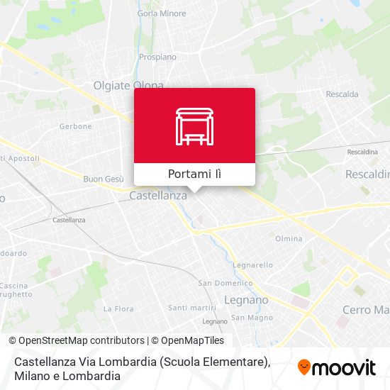 Mappa Castellanza Via Lombardia (Scuola Elementare)