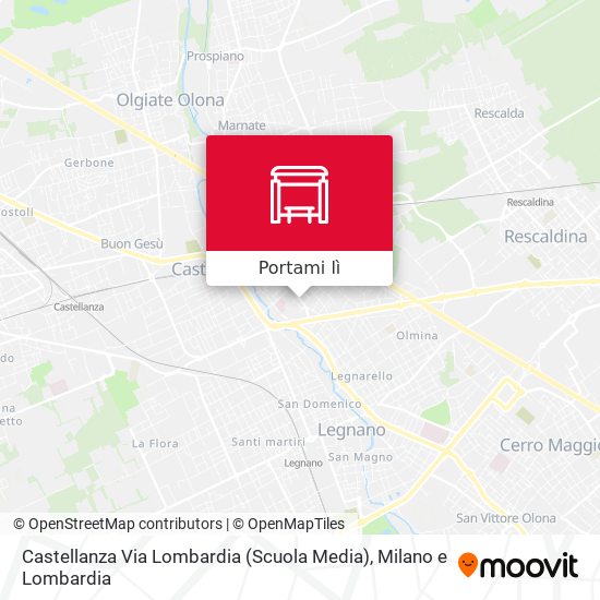 Mappa Castellanza Via Lombardia (Scuola Media)
