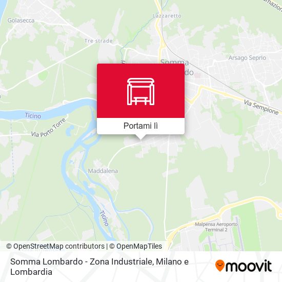 Mappa Somma Lombardo - Zona Industriale