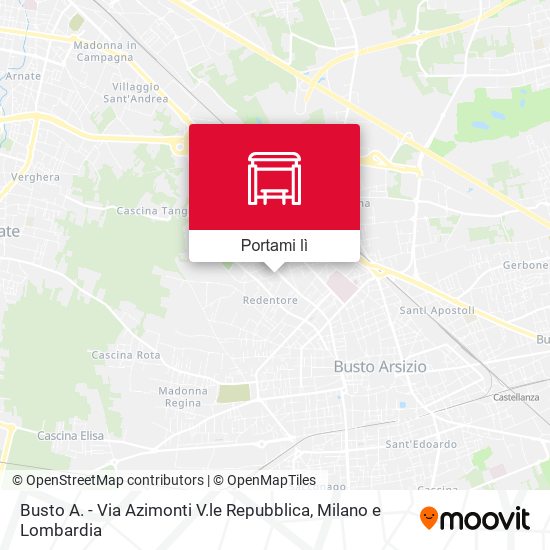 Mappa Busto A. - Via Azimonti V.le Repubblica