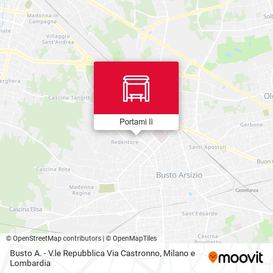 Mappa Busto A. - V.le Repubblica Via Castronno