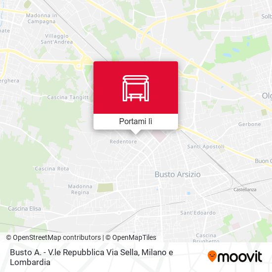 Mappa Busto A. - V.le Repubblica Via Sella