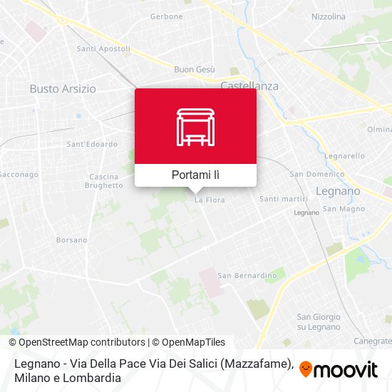 Mappa Legnano - Via Della Pace Via Dei Salici (Mazzafame)