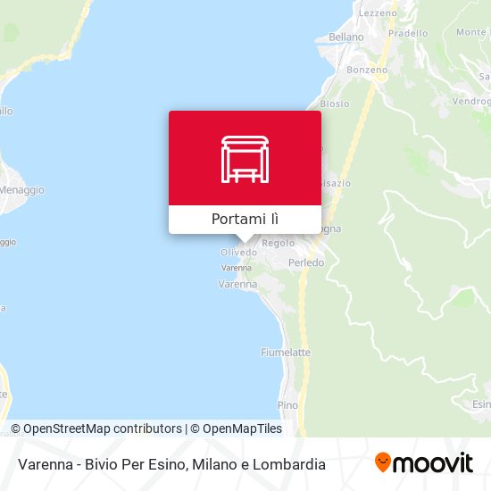 Mappa Varenna - Bivio Per Esino