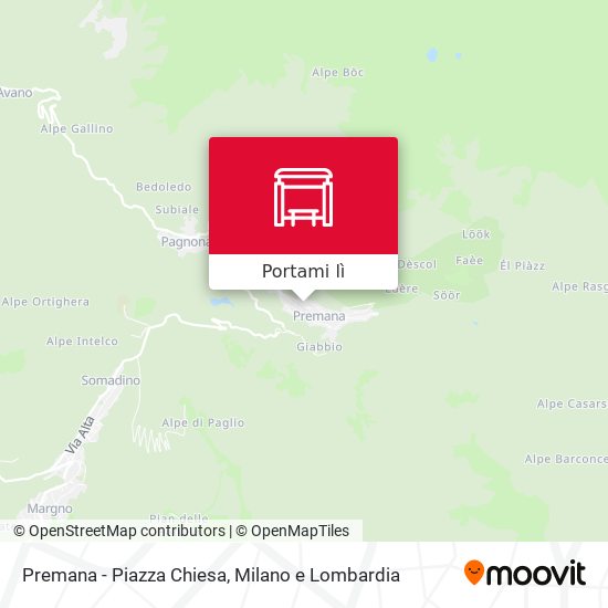 Mappa Premana - Piazza Chiesa