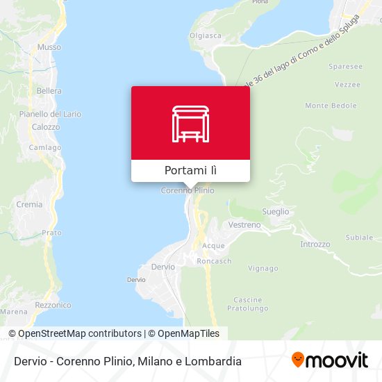 Mappa Dervio - Corenno Plinio