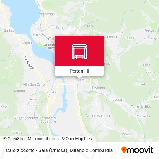 Mappa Calolziocorte - Sala (Chiesa)