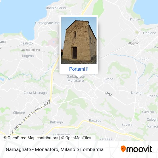 Mappa Garbagnate - Monastero