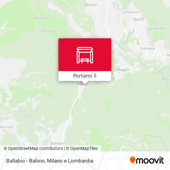 Mappa Ballabio - Balisio