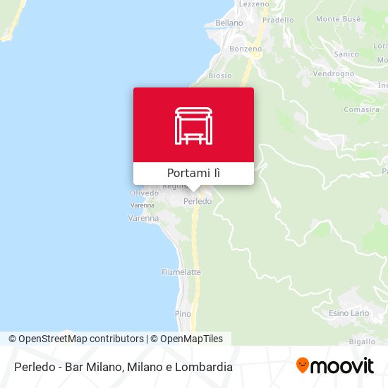Mappa Perledo - Bar Milano