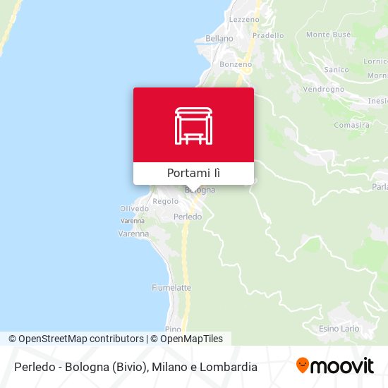 Mappa Perledo - Bologna (Bivio)