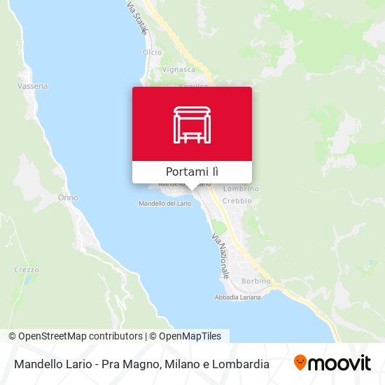 Mappa Mandello Lario - Pra Magno