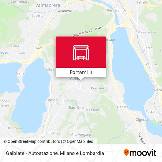 Mappa Galbiate - Autostazione