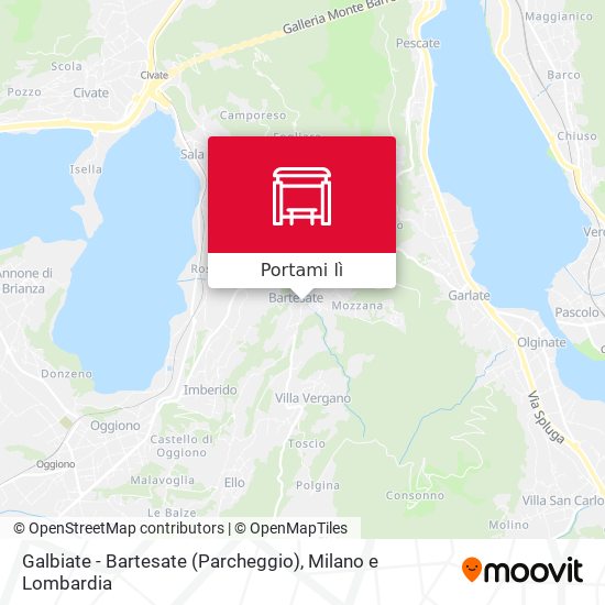 Mappa Galbiate - Bartesate (Parcheggio)
