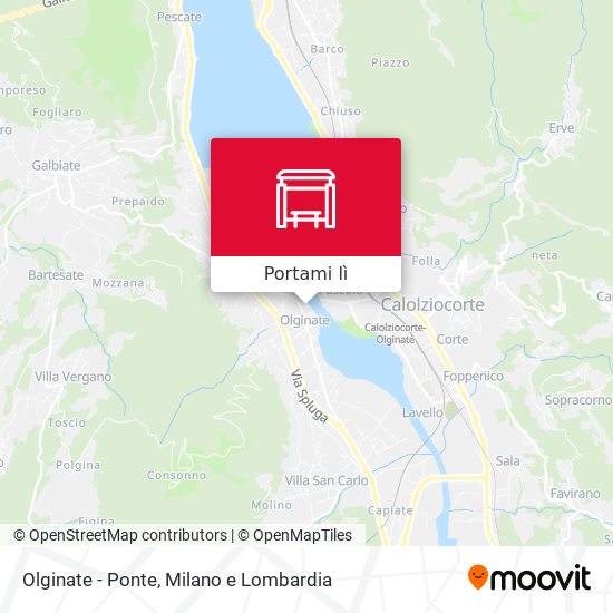 Mappa Olginate - Ponte