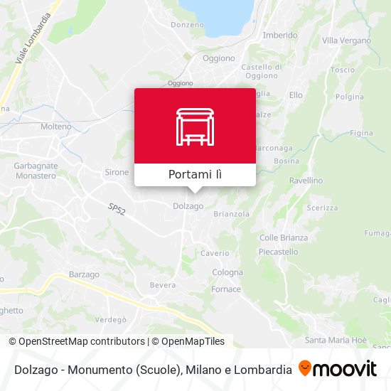Mappa Dolzago - Monumento (Scuole)