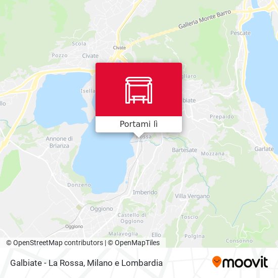 Mappa Galbiate - La Rossa