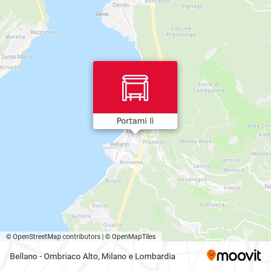 Mappa Bellano - Ombriaco Alto