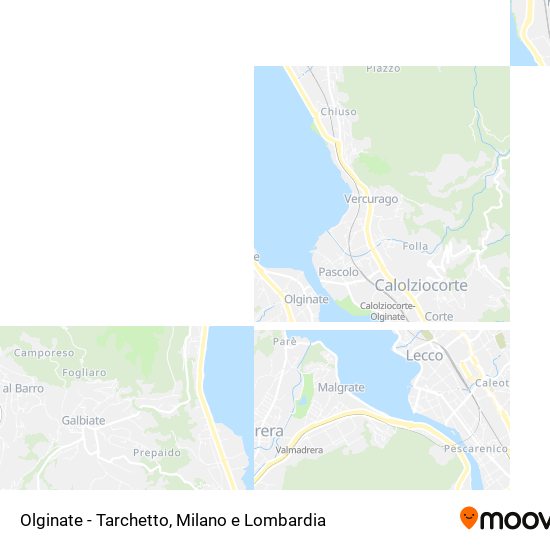 Mappa Olginate - Tarchetto