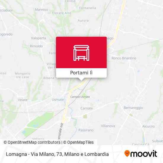 Mappa Lomagna - Via Milano, 73