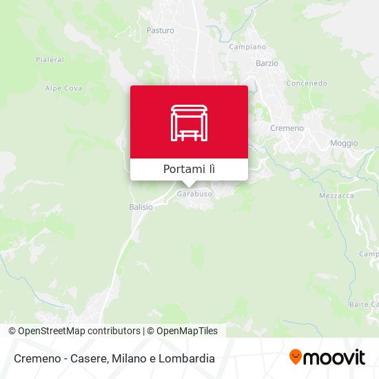 Mappa Cremeno - Casere