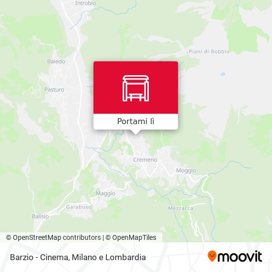 Mappa Barzio - Cinema