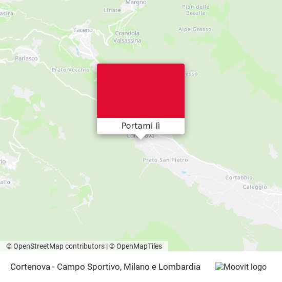 Mappa Cortenova - Campo Sportivo