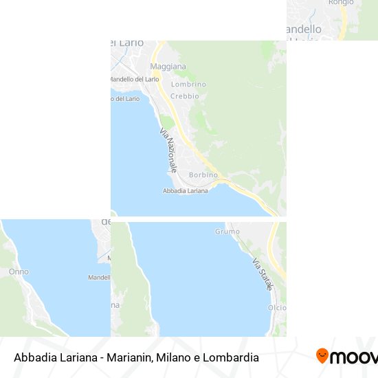 Mappa Abbadia Lariana - Marianin