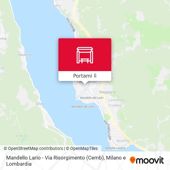 Mappa Mandello Lario - Via Risorgimento (Cemb)