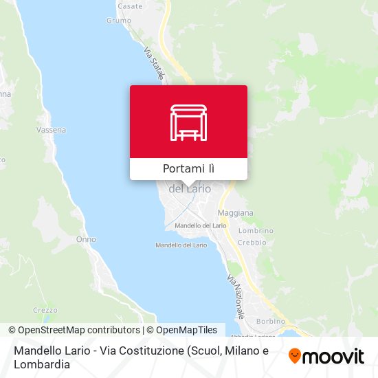 Mappa Mandello Lario - Via Costituzione