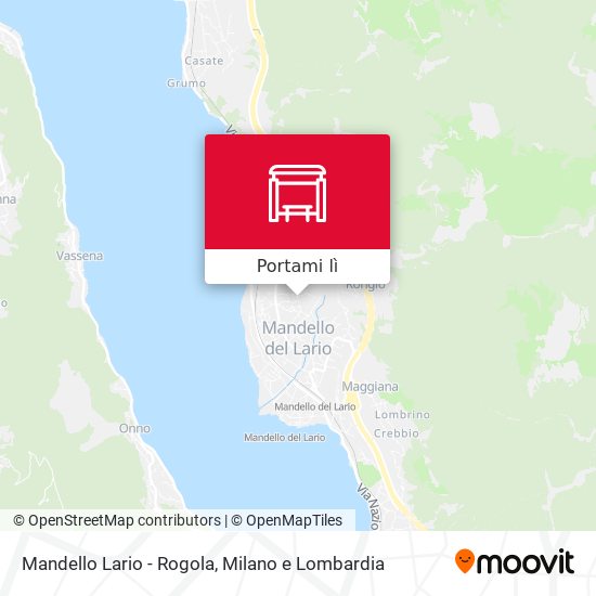 Mappa Mandello Lario - Rogola