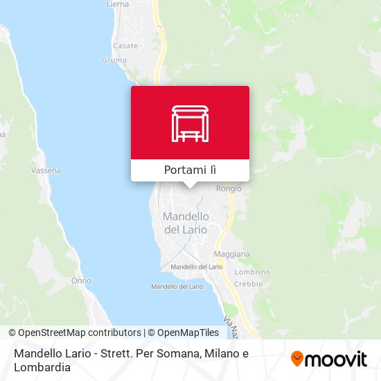 Mappa Mandello Lario - Strett. Per Somana