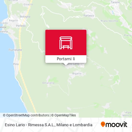 Mappa Esino Lario - Rimessa S.A.L.