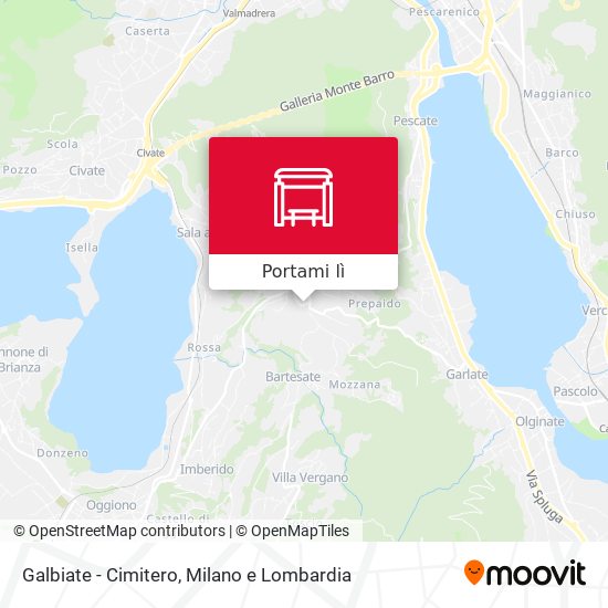 Mappa Galbiate - Cimitero