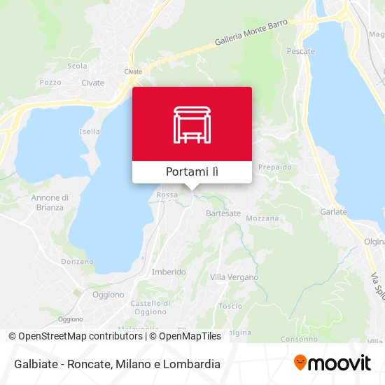 Mappa Galbiate - Roncate