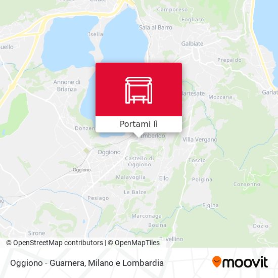 Mappa Oggiono - Guarnera