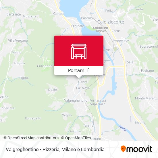 Mappa Valgreghentino - Pizzeria