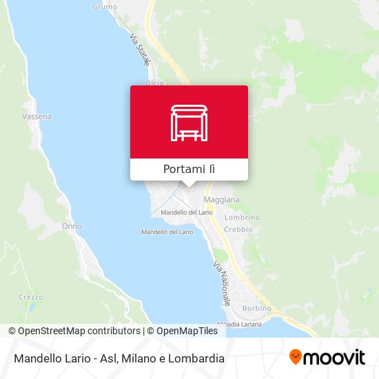 Mappa Mandello Lario - Asl