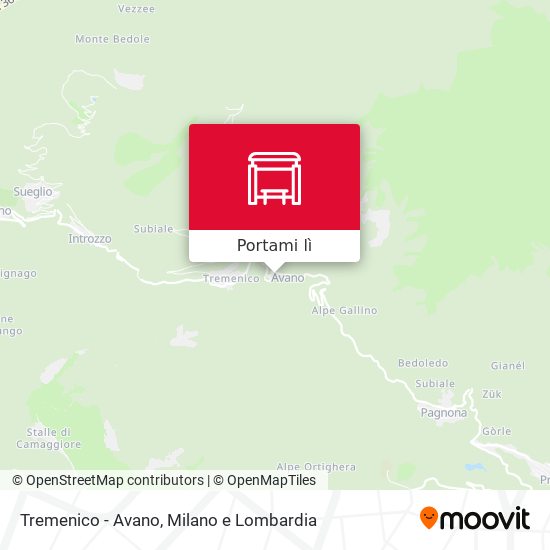 Mappa Tremenico - Avano